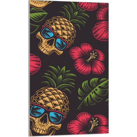 TAGLIERE IN VETRO 30x52 Ananas (1/5)