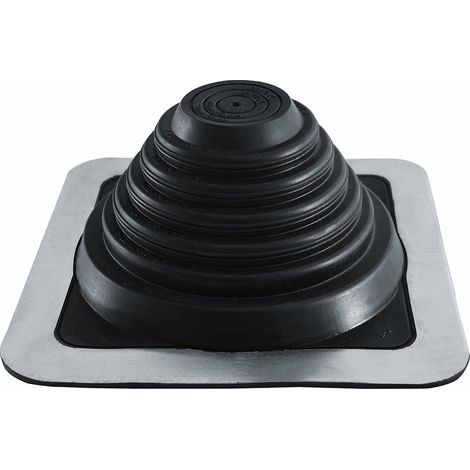 Solin de Toit EPDM - 1 Pièce - Caoutchouc Flexible Noir - Étanchéité Universelle 6-146mm - Pour Tuiles Métalliques et Tôles - Diamètre Ajustable (1/5)
