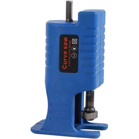 Perceuse électrique bleue à ensemble d'adaptateur de scie portable haute dureté Kit d'adaptateur de perceuse à scie sûr 1 adaptateur avec 3 lames de scie (1/5)