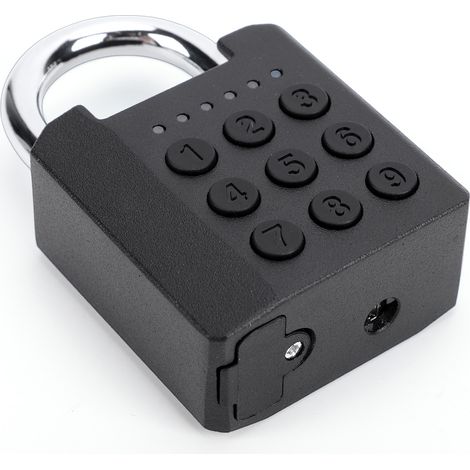 Cadenas intelligent sans clé BT IP67 étanche, contrôlable via application, corps en alliage de zinc, serrure à code pour casier de salle de sport et armoire de rangement (1/5)