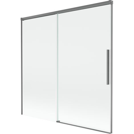 Mexen Rox paroi de douche pliante à 2 volets, coulissante 160 x 150 cm, transparent, canon de fusil - 8C9-160-001-95-00