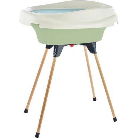 Pack Wickelauflage und Badewanne - THERMOBABY - VASCO - Celadon Grün - 2 in 1