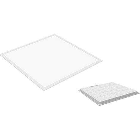Pannello Moderno Zane Metallo Bianco Led Integrato 40W Ip20 Dimmerabile