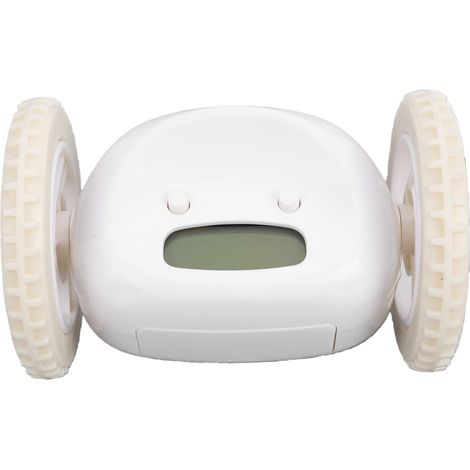 Réveil sur roulettes mignon, numérique à roulement Extra fort, pour chevet et chambre à coucher (1/5)