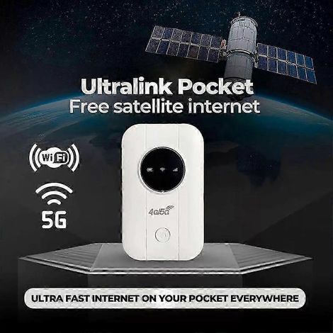 Nouvel Internet par satellite gratuit dans votre poche. routeur Internet par satellite illimité. Wi-Fi portable par satellite. Ultra Link gratuit