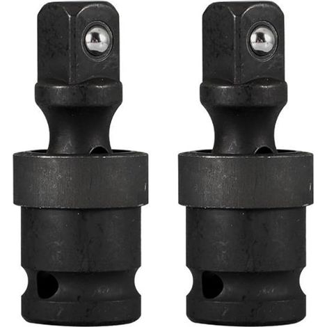 Adaptateur de douille 1/2" à 3/8" (2 pièces), jeu de douilles à impact, adaptateur pour visseuse à percussion, pour cliquets, outils électriques, automobile (1/5)
