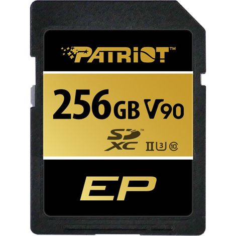 Patriot SDXC 256GB EP V90 300/260 MB/s UHS-II U3 Class10 (1/4)