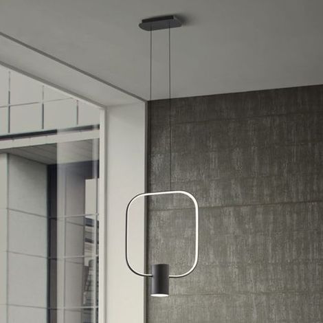 LAMPADARIO SOSPENSIONE A LED 22W + LED 6W DOM REDO