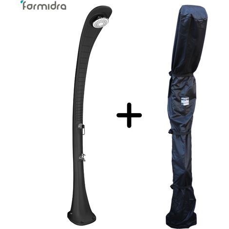 Douche Solaire COBRA Anthracite - 32 L + Housse d'hivernage douche solaire - FORMIDRA