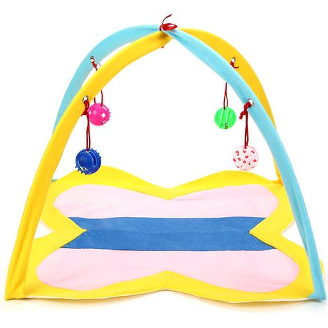Centre d'activités interactif pour chat - Tente pliable pour chat (1/4)