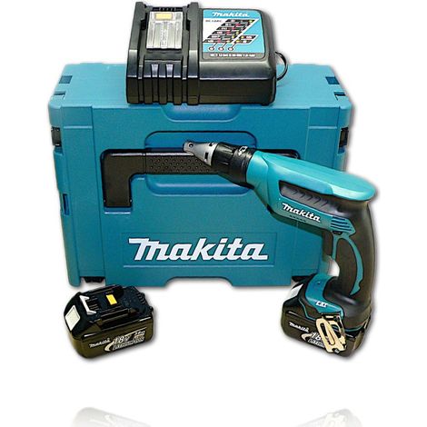 Makita BFS 451 RFJ 18 V Akku Schnellbauschrauber im MAKPAC inkl. 2x BL 1830 B Akkus + DC18RC Ladegerät