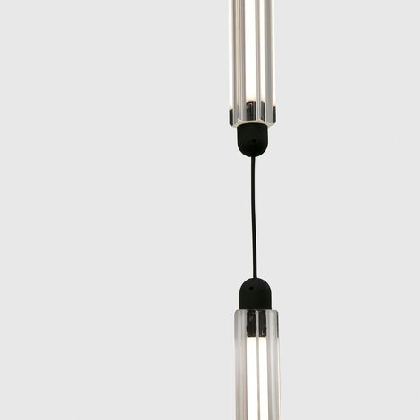 LUMINA 600 2L Sospensione nera 24W 2700K (1/5)
