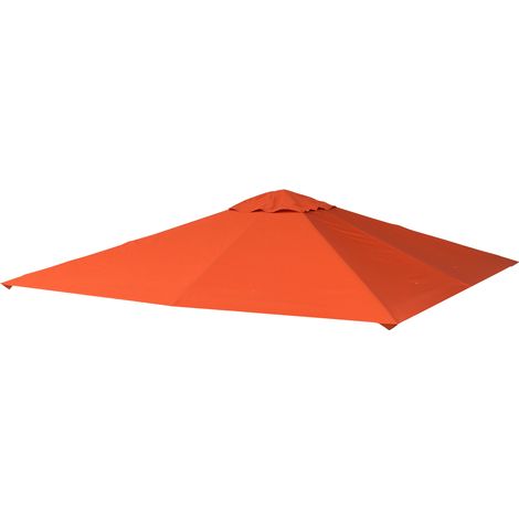 Outsunny Tetto di Ricambio Telo Sostitutivo per Gazebo Traspirante 3m
