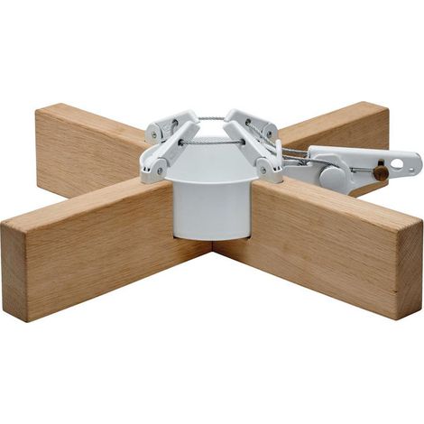 Krinner 95021 Supporto per Albero di Natale con Fissaggio a Picchetto Diametro Base 50 cm Peso 3,5 Kg colore Legno