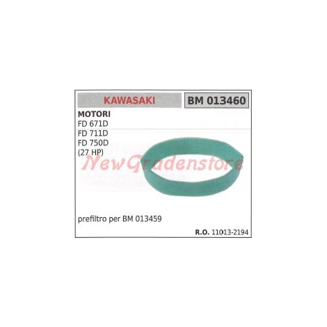 Prefiltro aria KAWASAKI motore FD 671D 711D 750D (27 HP) FD 791D 013460