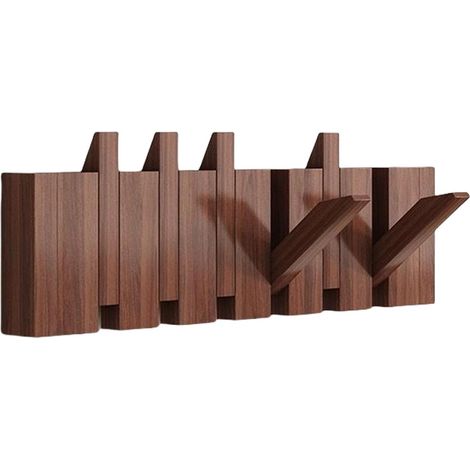 Piano Coat Rack, patère murale en bois avec design élégant, pour manteaux ou parapluies