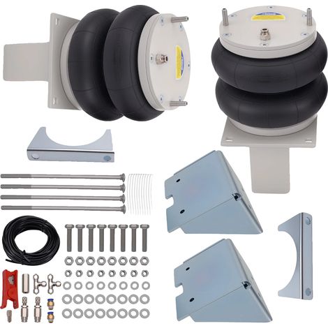 Muelles neumáticos de soporte de carga, de goma resistente, 5,5 x 5,5 x 8 pulgadas, compatibles con Iveco Daily 35S 35L, soporte de carga mejorado, instalación directa mediante tornillos. (1/4)