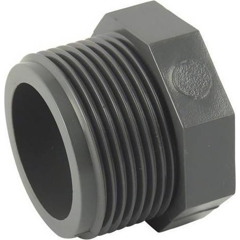 Bouchon male en PVC 3/8''