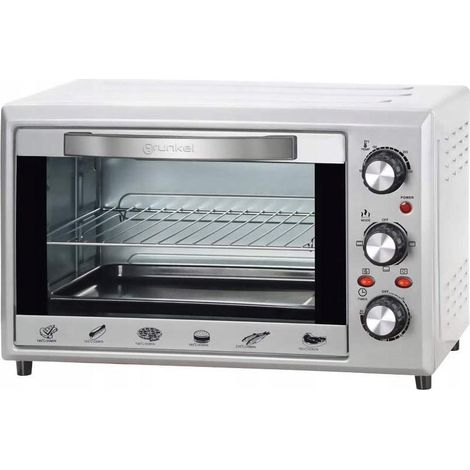 Mini backofen Grunkel HR 28L 1600W Edelstahl Silber