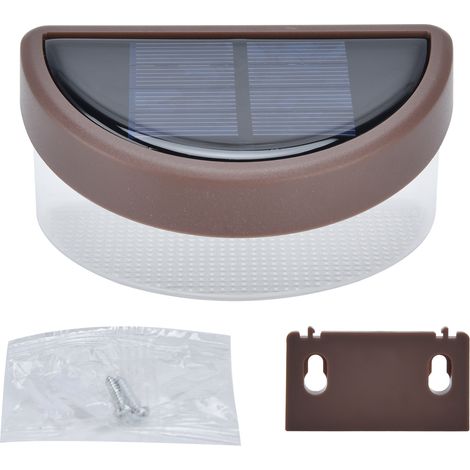 Lampes solaires étanches 2V LED éclairage chaud marron pour terrasse jardin cour extérieure décoration (1/5)