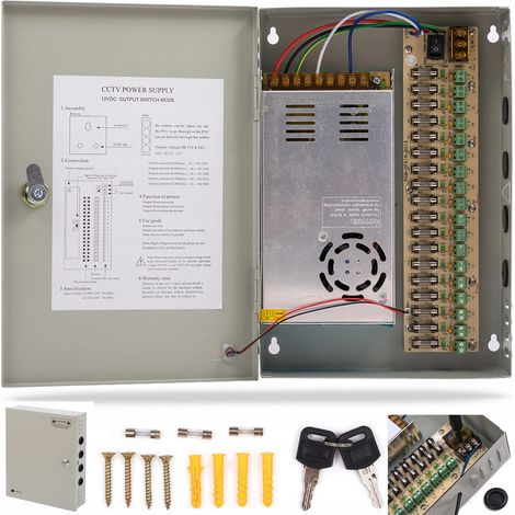 Netzteil für Überwachungskameras 12V 30A 18 Kameras (1/5)