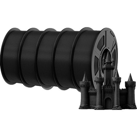 Filamento para impresora 3D, PLA ecológico, de alta resistencia, PLA META-5BK-5.5KG (1/2)