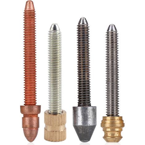 Lot de 4 vis de contact métalliques pour machine à tatouer, pièces de montage avant accessoires. (1/5)