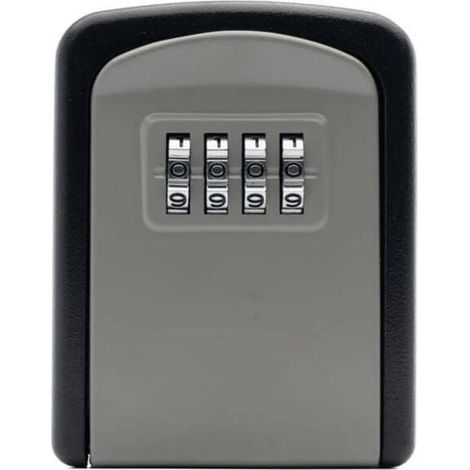 Key Safe, Wall Mounted Key Safe [Waterproof & Rustproof] [Indoor & Outdoor Use] for Home, School, Office, Factory, Garage, Key Box (1/5)