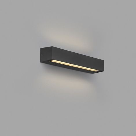 TABEI Applique murale pour extérieur gris anthracite 20 W