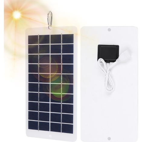 4,5-W-5-V-Solarpanel (IP65, wasserdicht), hocheffizientes Polysilizium-Solarladegerät mit 5-V-USB-Anschluss für Wohnmobile, Boote, Dächer und andere netzunabhängige Anwendungen (1/5)