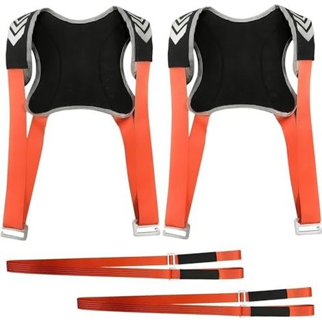 4 Stück Tragehilfe Tragegurte Umzug, Polyester Moving Straps Tragegurte für Möbelpacker, Mehrzweck Umzugshilfe Möbeltragegurte, Doppelt Shoulder Dolly Transportgurte, Geeignet für Mobile Möbel