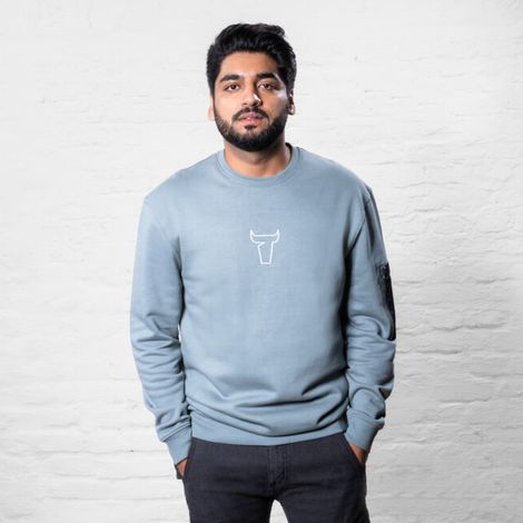 STIER Heavy Crew Sweater en coton biologique utilitaire XL sedona sage