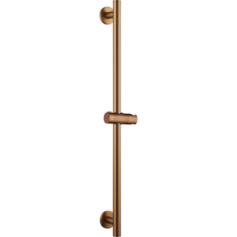 IMEX - Barre de Douche Ronde Adur Coulissante Ref. BDD001/ORC Support de Douchette Série Adur Couleur Or Rose Brossé