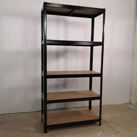 Garage Shelving 90cm Wide & 180cm High Heavy Duty 5 Tier Multipurpose Metal Racking Unit / Warehouse Shelving Storage (1/5)