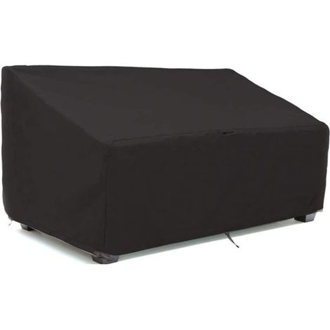 Housse de protection pour mobilier de jardin - 224 x 83 x 84 cm - 210D - Bâche imperméable - Protection UV - Rectangulaire - Noir (1/5)
