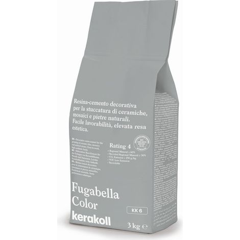 Fugabella color kk 6 resina-cemento per stuccatura kg 3