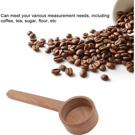 Cuillère à mesurer le café en bois, cuillère à soupe de cuisine, outil pour haricots 10g (1/5)