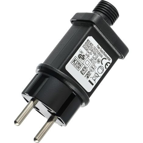 31V 3.6W LED Transformateur Prise Clignotante IP44 Adaptateur Pilote avec Minuterie 8 Modes pour Lumières de Décoration Clignotantes Lumières de Glaçons Rideau Lumineux Eclairage de jardin