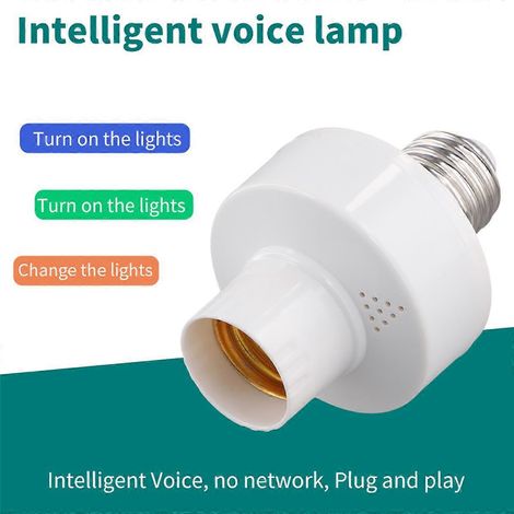 Adapter für LED-Lampen mit E27-Anschluss (weißer Sockel) (1/5)