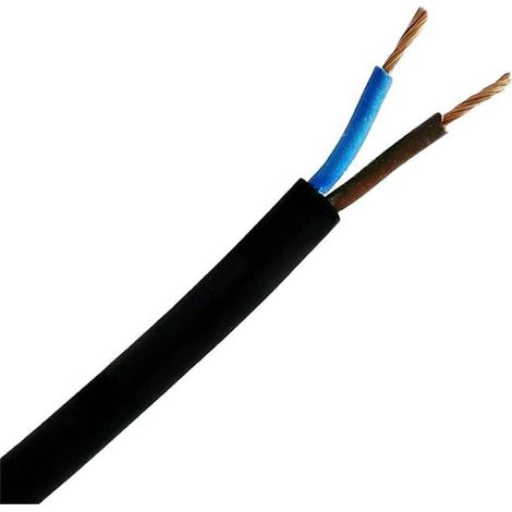 Câble néoprène H05RN-F 2X0.75 – 2 conducteurs en cuivre – Section 0.75mm² – Température de fonctionnement -25/+60°C – Voltage 750V – Errebi Group