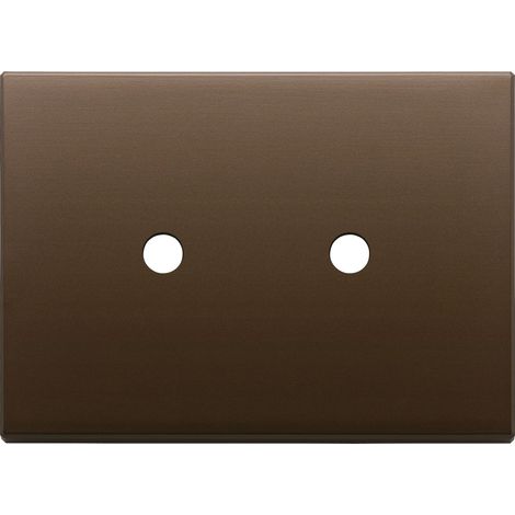 VIMAR - 22683.RN.2.12 Placca 3Mx2 Tondo bronzo scuro spazz.
