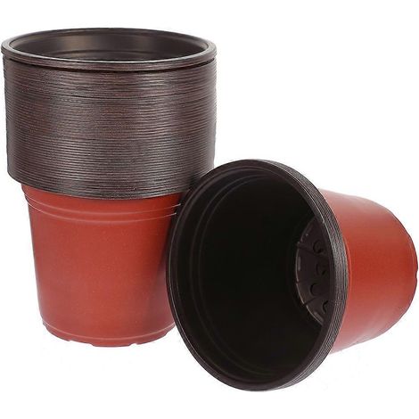 Lot de 50 pots de culture respirants pour plantes d'intérieur, pots en plastique fonctionnels pour semis (1/5)