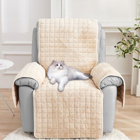 Funda para sillón reclinable con bolsillos – Funda suave, lavable e impermeable para sillón reclinable con correas y hebillas ajustables – Protección para muebles de mascotas y niños