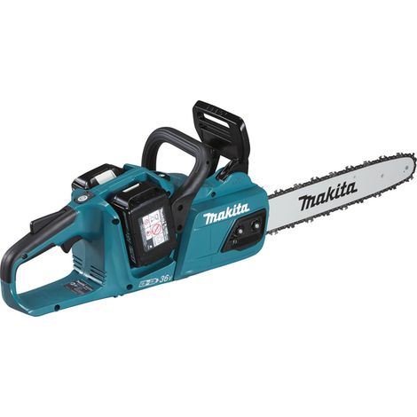 Tronçonneuse Makita DUC355PT2 2x18 V 2x5 0 Ah accu . Barre de 35 cm