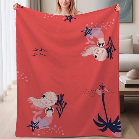 Pour les familles nomades : couverture polaire 60x80 pouces, pour voyages et camping (1/4)
