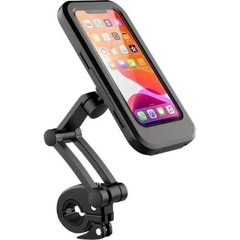 1 soporte para smartphone, resistente al agua, compatible con pantallas de hasta 6,7 pulgadas, para montaje en bicicleta y motocicleta. (1/5)