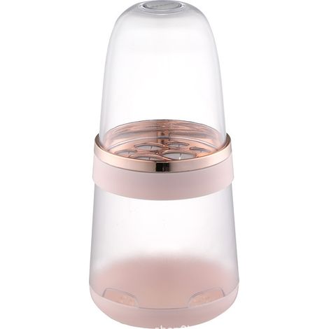 Organisateur de pinceaux de maquillage, porte-pinceaux amovible avec couvercle anti-poussière pour coiffeuse (1/5)