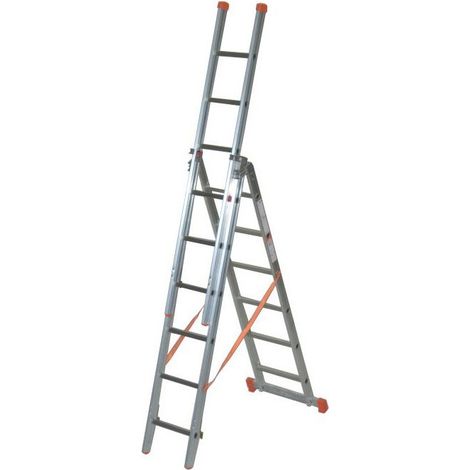 Facal Mehrzweckleiter 3-teilig GENIA S300 3x6 Sprossen