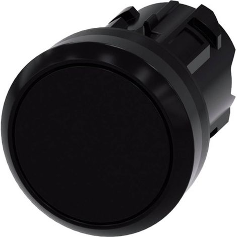 Siemens 3SU10000AB100AA0 3SU1000-0AB10-0AA0 Pulsante Piatto, Anello frontale in plastica Nero 1 pz. (1/3)