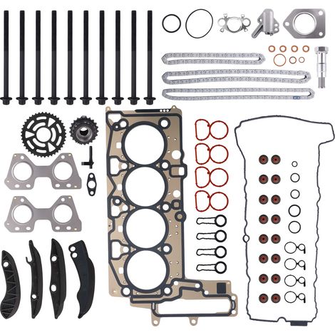 HEAD GASKET HEAD BOLTS TIMING CHAIN KIT FOR BMW 2.0 TURBO DIESEL N47D20C ENGINE (1/5)